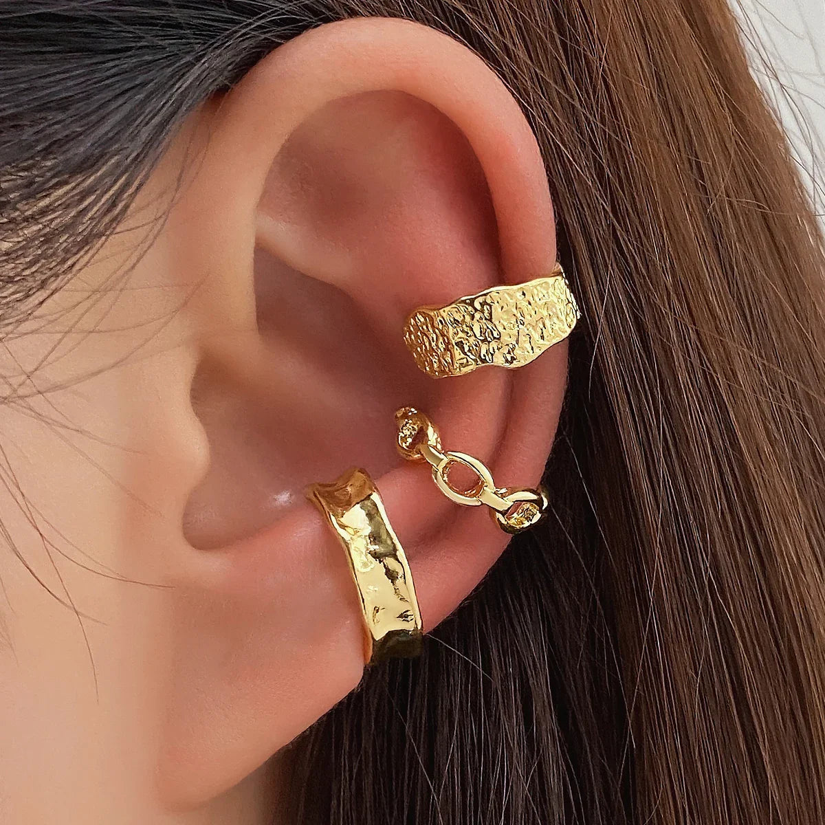 Conjunto 3 pçs Brincos Fakes Velavue