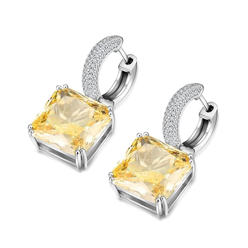 Brinco Pingente Cristal Zircônia Velavue