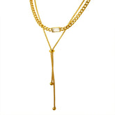 Colar Duplo com Cristal de Zircônia Velavue