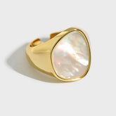 Anel Elegante Dourado Regulável Velavue