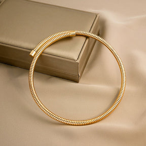 Gargantilha Cobra Banhada a Ouro 18k Velavue