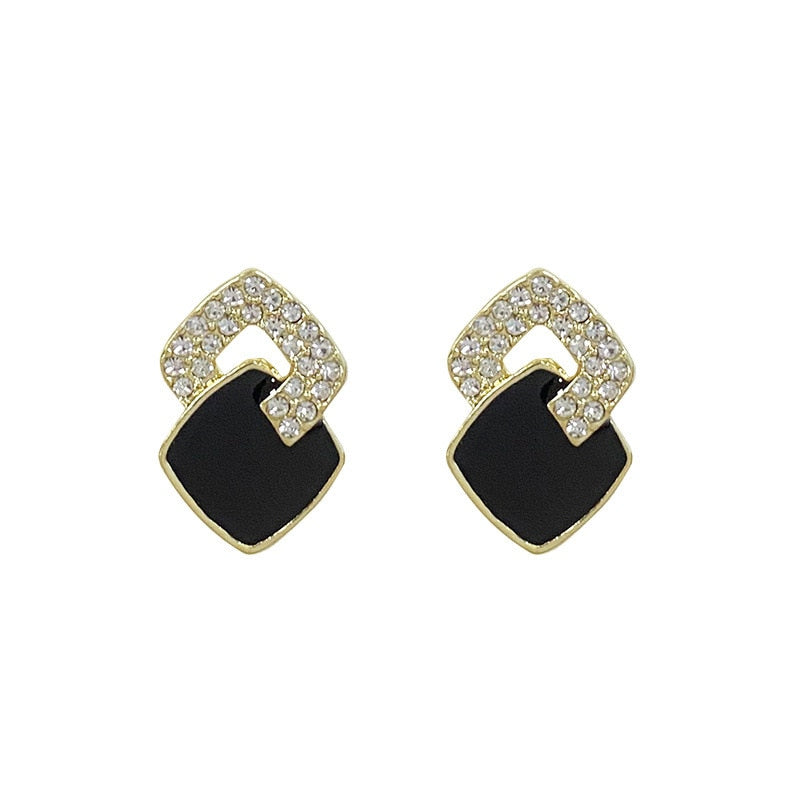 Brinco Geométrico com Cristais de Zircônia Velavue