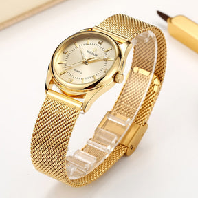 Relógio Feminino Luxury Banhado a Ouro 18k Velavue