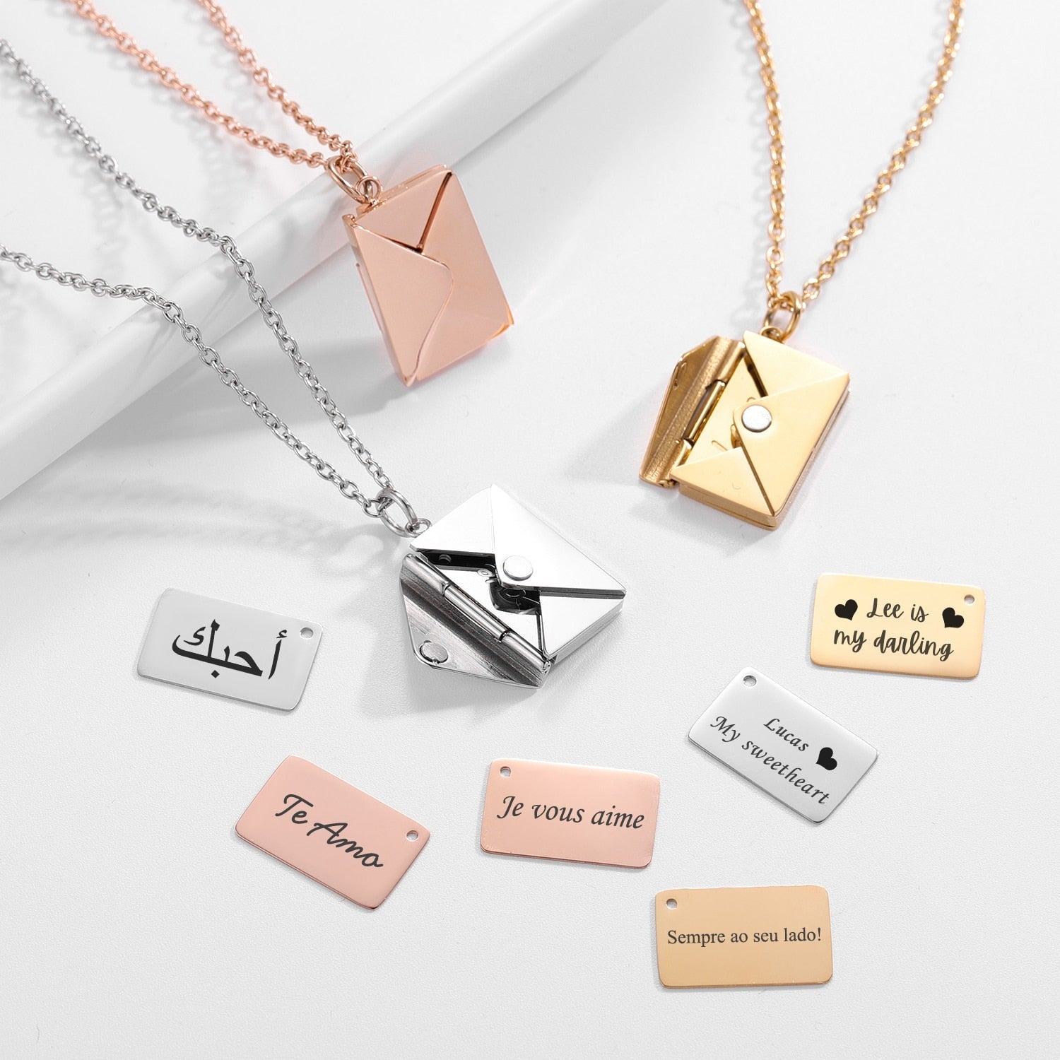 Colar Cartinha MYDIY - Pingente com Carta Personalizável Velavue