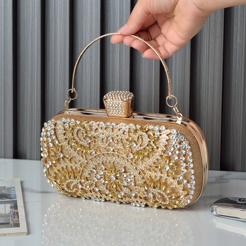 Bolsa Alça de Metal Cravejada Velavue