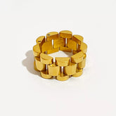 Anel Dourado Banhado a Ouro Velavue