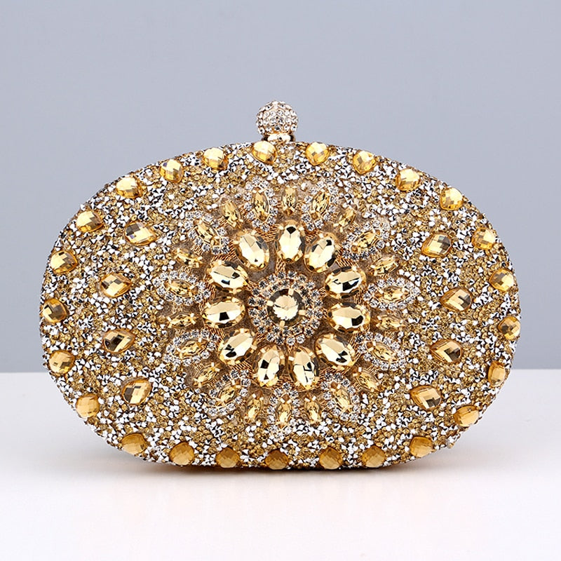 Bolsa Cravejada com Cristais Velavue