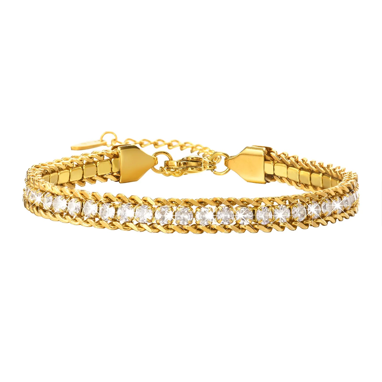Pulseira Cravejada com Cristais de Zircônia Velavue