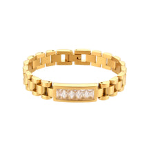 Pulseira Dourado com Zircônia Velavue
