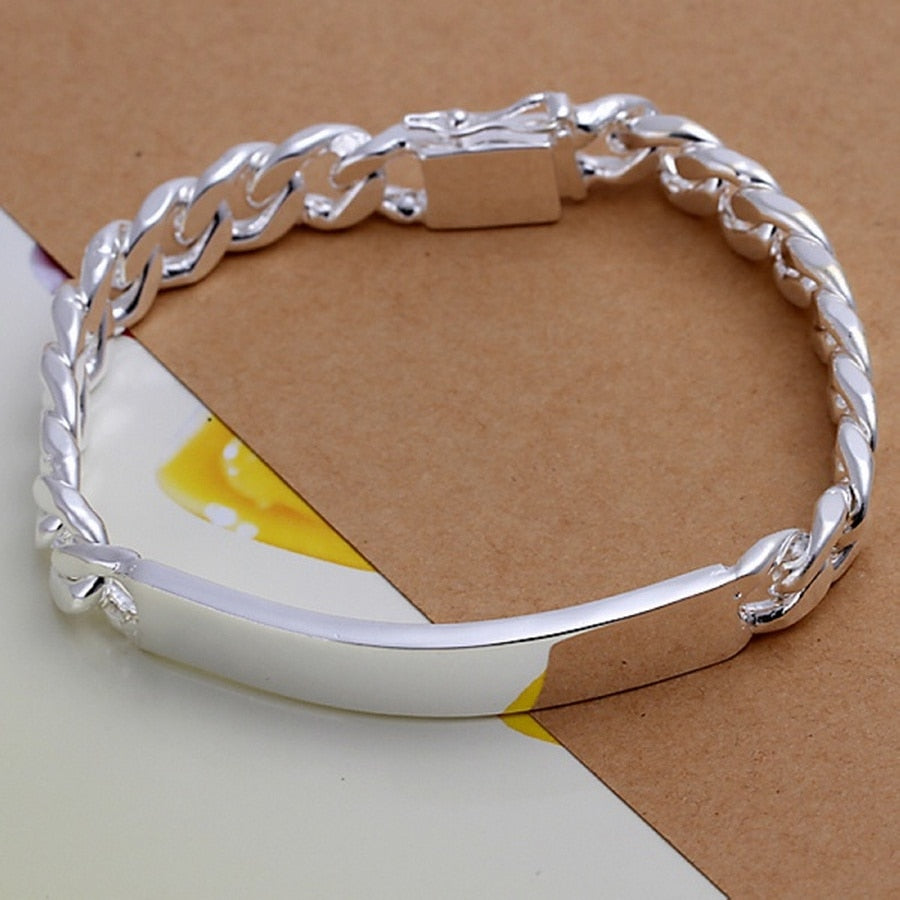 Pulseira Masculina de Prata Velavue