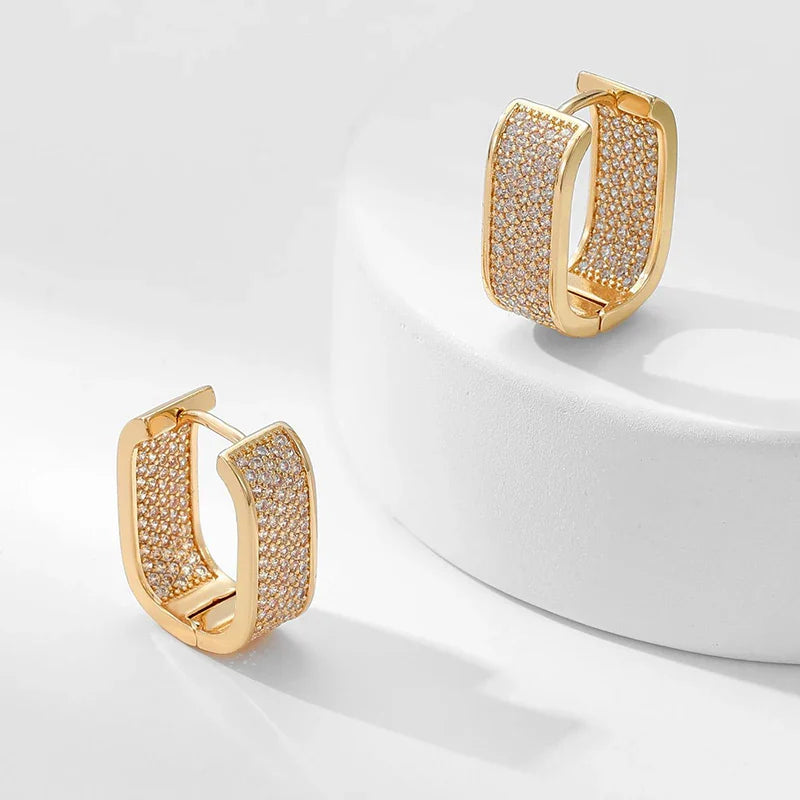 Brinco Argola Cravejado com Zircônia Velavue