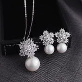 Conjunto Colar e Brincos Velavue Pérola