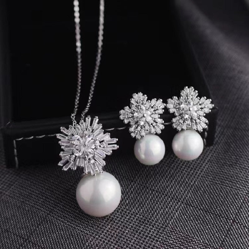 Conjunto Colar e Brincos Velavue Pérola