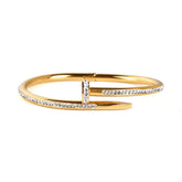 Bracelete Dourado com Zircônia Velavue