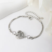 Pulseira de Prata Personalizada Coração Velavue