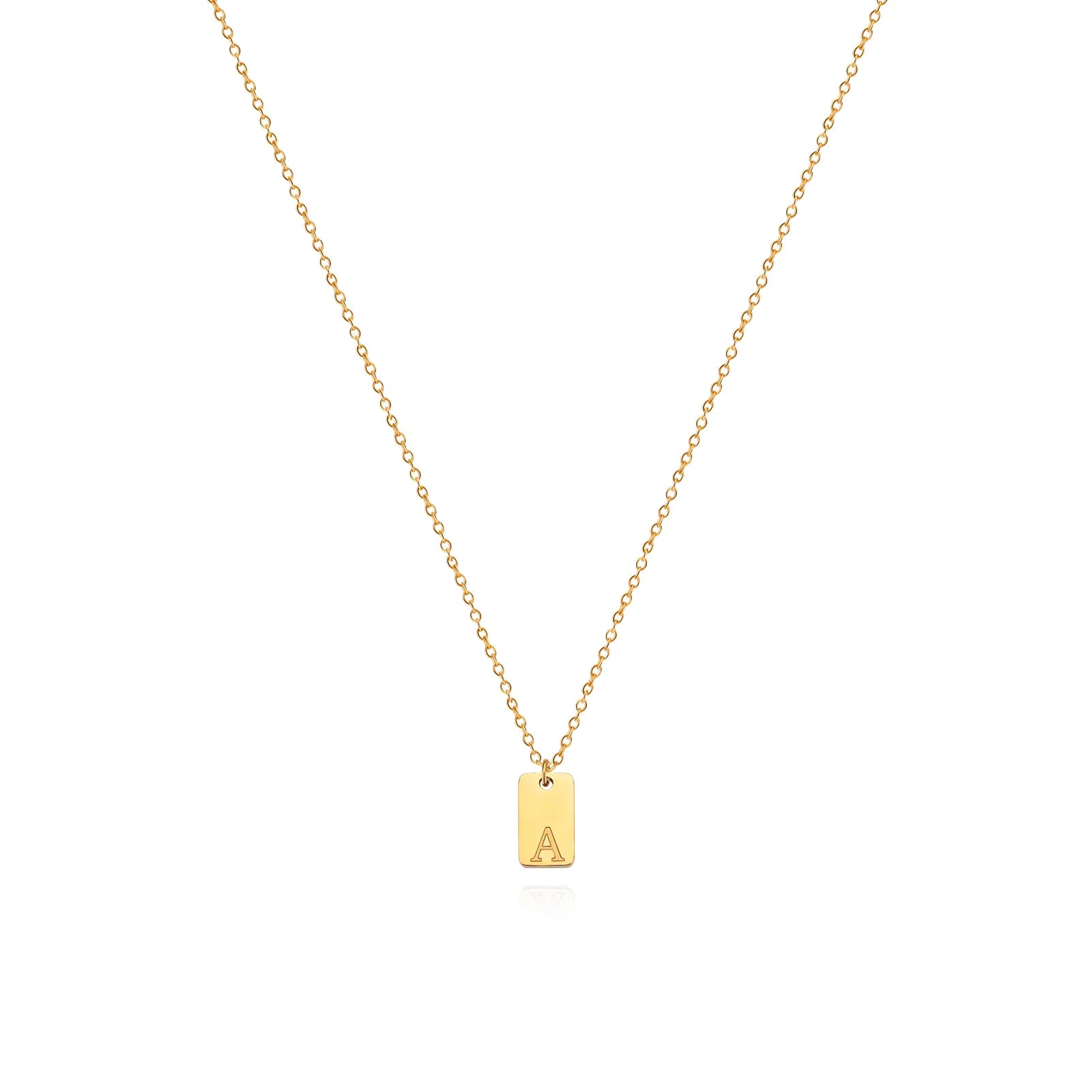 Colar com Pingente Inicial Dourado Velavue