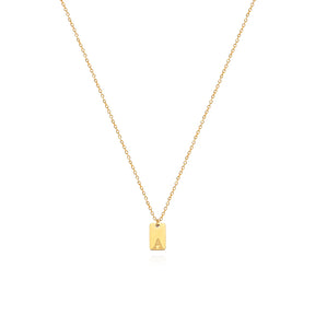 Colar com Pingente Inicial Dourado Velavue