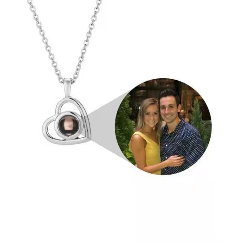 Colar com Pingente Coração Foto Personalizável Velavue