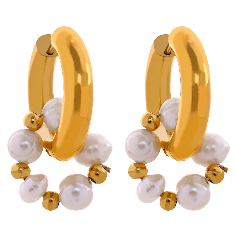 Brinco Argola com Pérolas Velavue