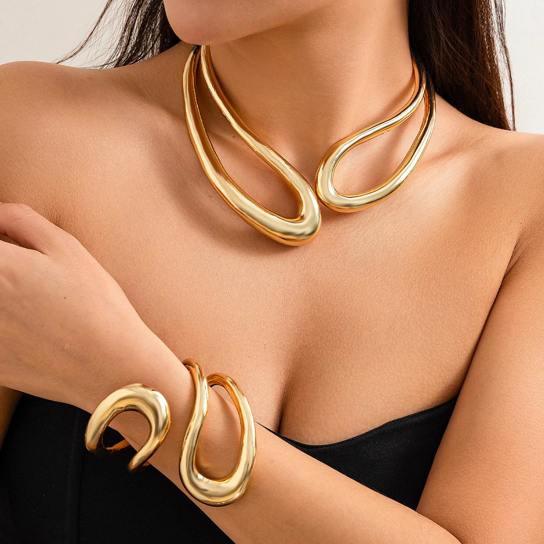 Conjunto Colar e Bracelete Modern Velavue
