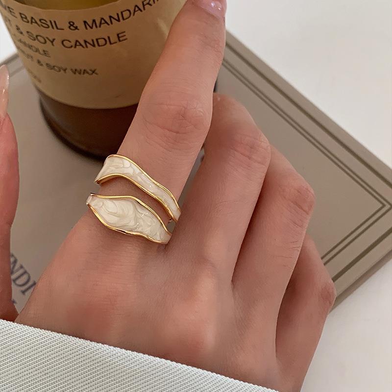 Anel Duplo Esmaltado Velavue