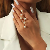 Anel Elegante Pérolas Velavue