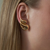 Brinco Dourado Gota Dupla Velavue