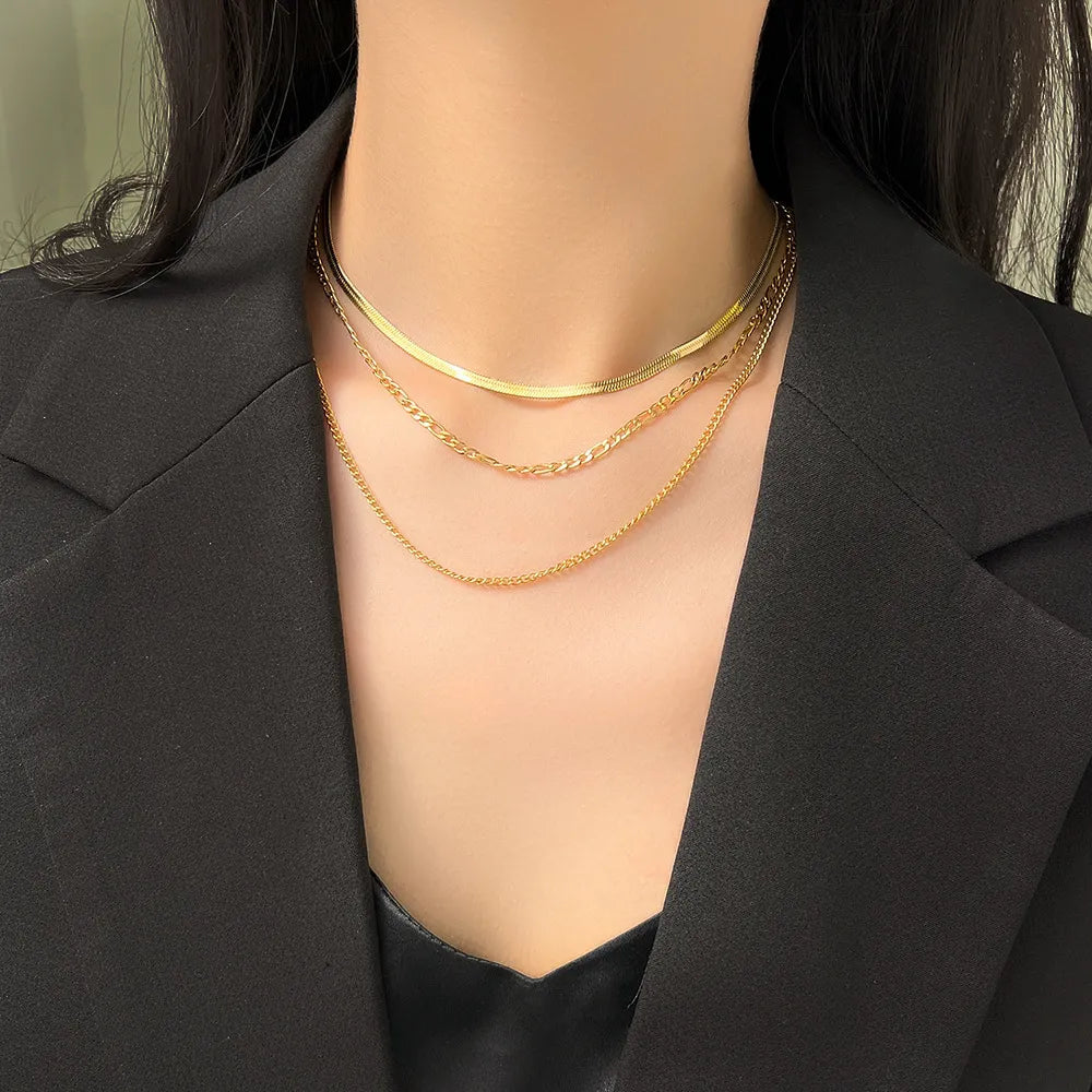 Colar Multi Velavue Dourado
