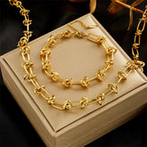 Conjunto Colar e Pulseira Nó Velavue