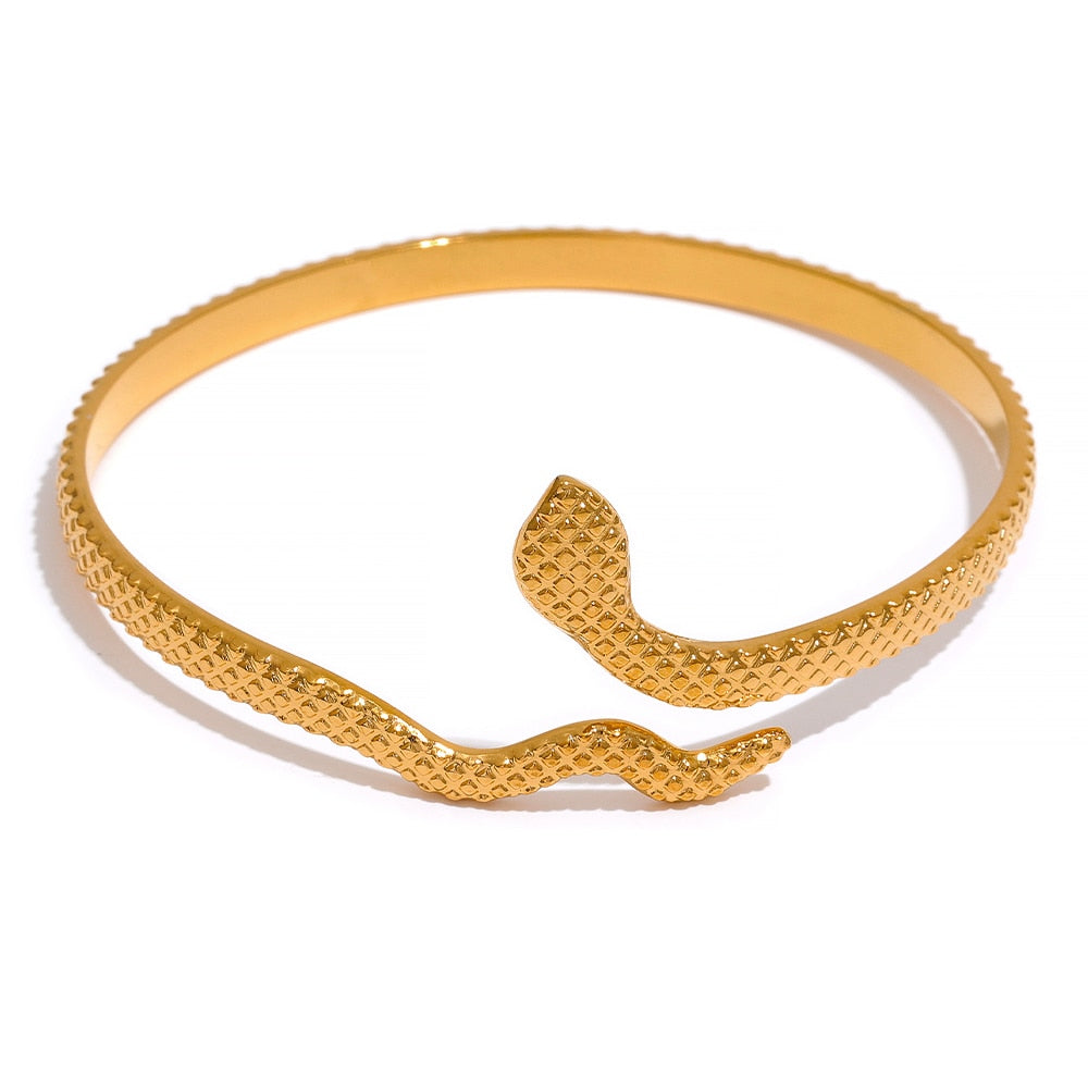 Pulseira Dourada Cobra Velavue