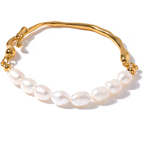 Pulseira com Pérolas Naturais Barrocas Velavue