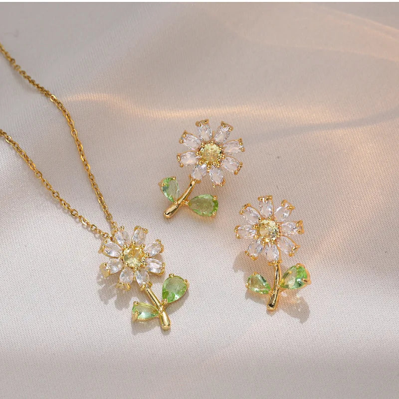 Conjunto Colar e Brincos Margarida Velavue