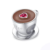 Berloque Love Café - Prata 925 Velavue
