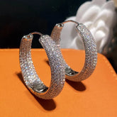 Argola Luxuosa Cravejado Velavue