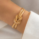 Pulseira Dourada Nó Velavue