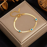 Pulseira Dourada Olho Grego Velavue