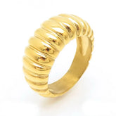 Anel Concha Banhado a Ouro 18k Velavue
