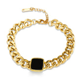 Pulseira Pingente Ônix Velavue
