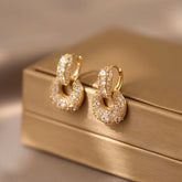 Brinco Cravejado Banhado a Ouro 18K Velavue