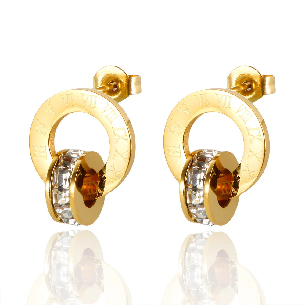 Brinco Imperial Romano com Cristais de Zircônia Velavue