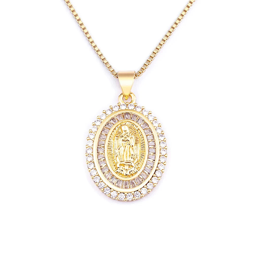 Colar com Pingente Nossa Senhora de Aparecida Velavue