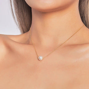 Colar com Pingente Pérola Natural de Água Doce Velavue