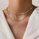 Colar Duplo Dourado Velavue