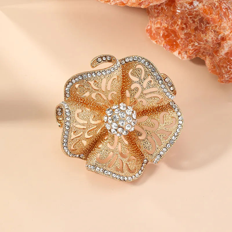 Anel Flor com Zircônia Ajustável Velavue