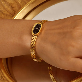 Relógio Fake Feminino Dourado Luxe Velavue