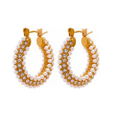 Brinco Argola com Pérolas Velavue