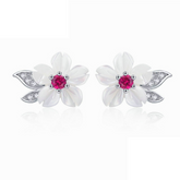 Brinco Flor Cintilante com Cristais de Zircônia Velavue