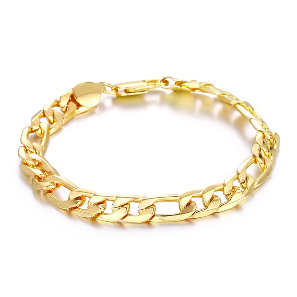 Pulseira de Elos Masculina Banhada a Ouro 18K Velavue