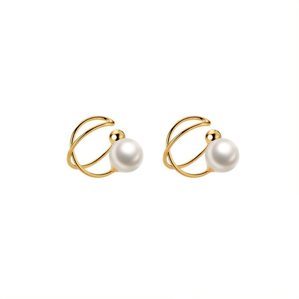 Brinco de Pressão Dourado Perola Velavue