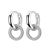 Argola com Pingente Cravejado de Zircônia Velavue